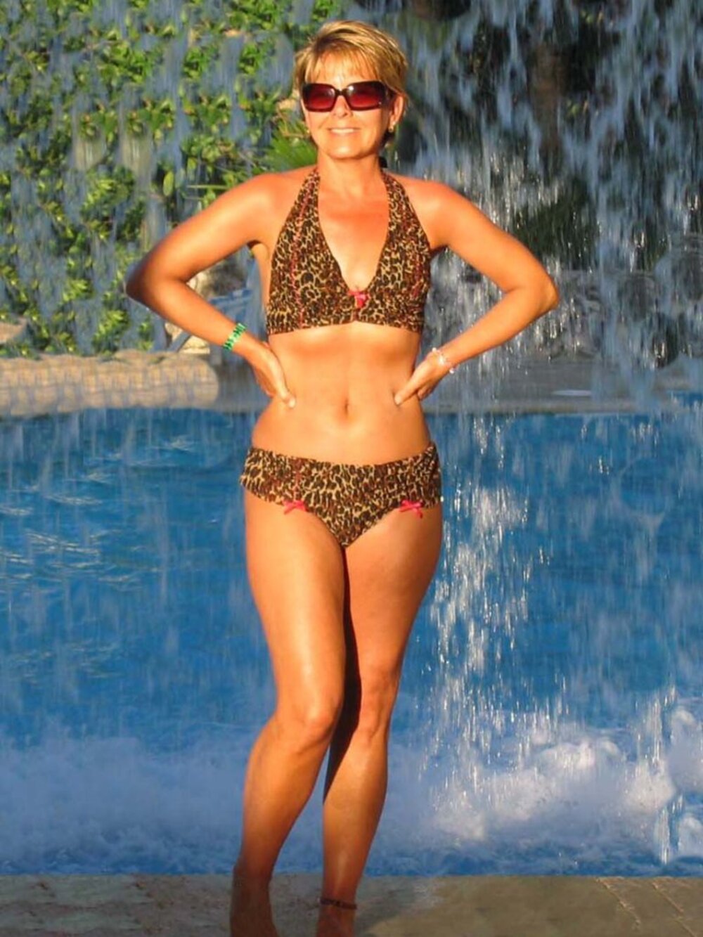 Leopard Print Bikini-Betsey Johnson-ADORABLE embellishments!!! - Picture 5 of 7